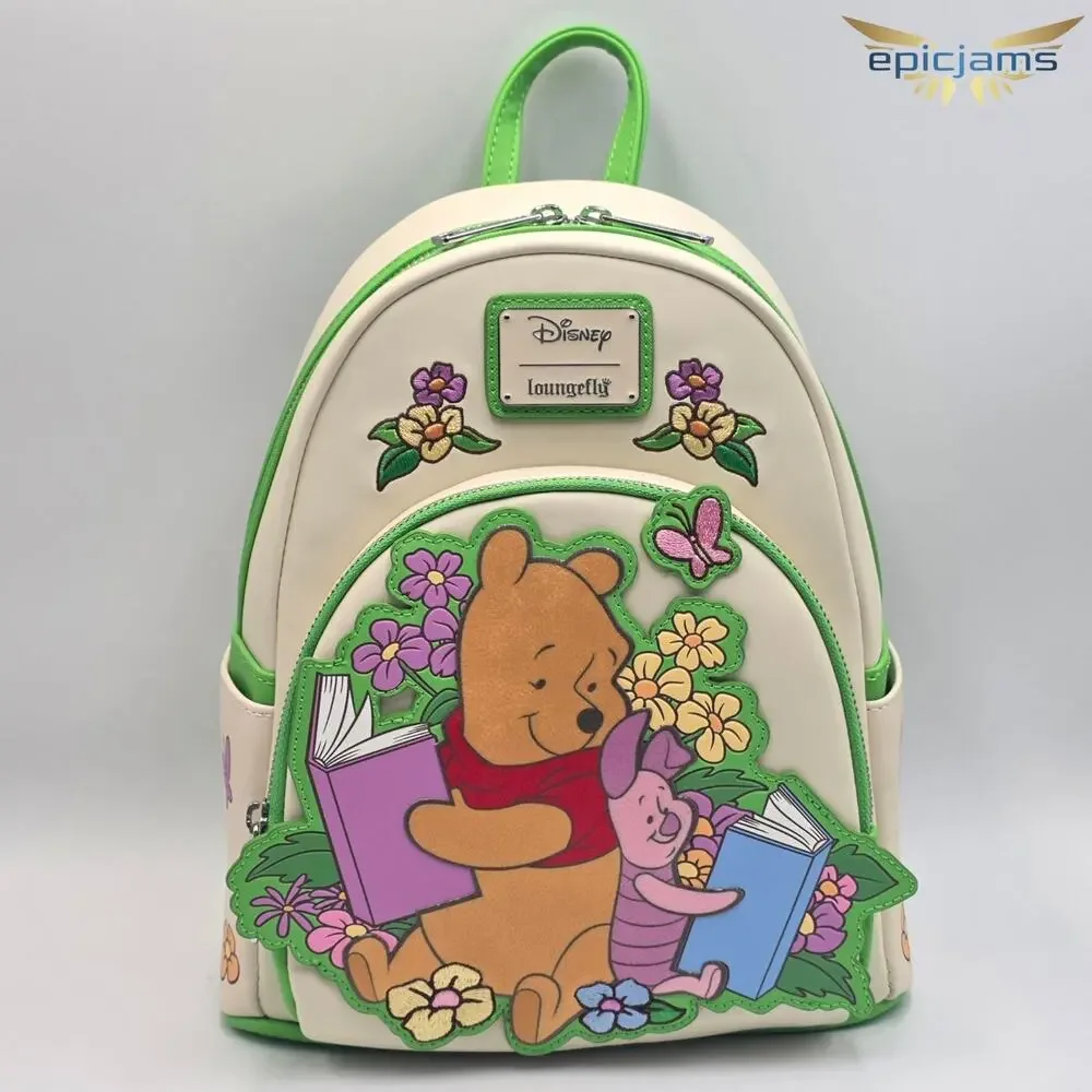 Loungefly Disney Winnie the Pooh Piglet & Pooh Bear Reading Mini Backpack